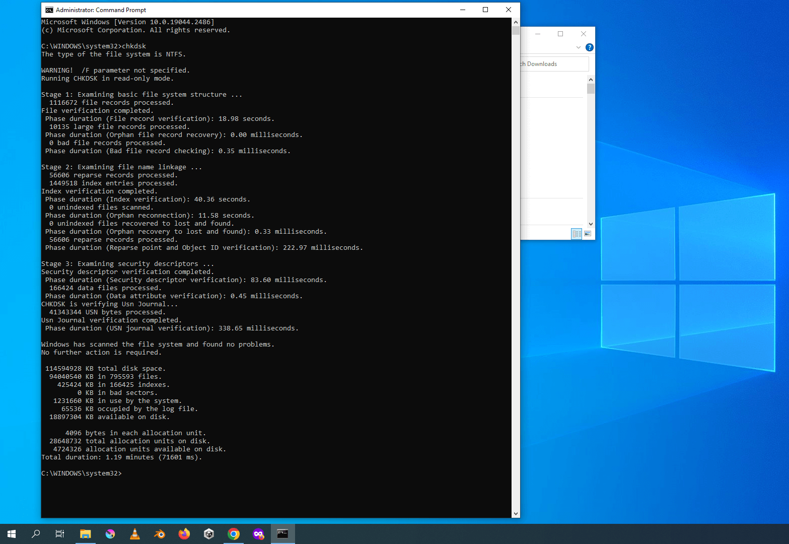 windows-command-prompt-with-chkdsk-utility-running