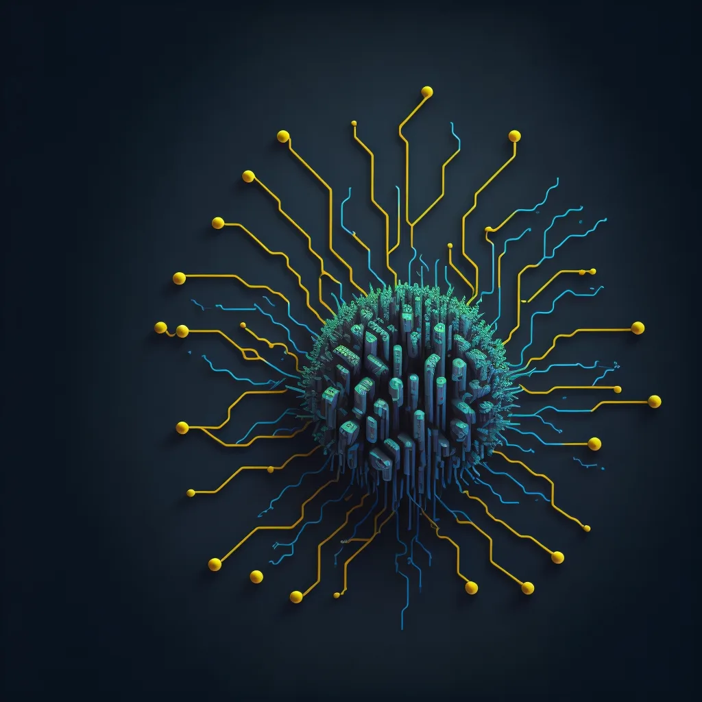 computer virus illustration